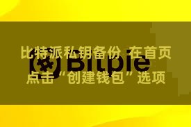 比特派私钥备份  在首页点击“创建钱包”选项